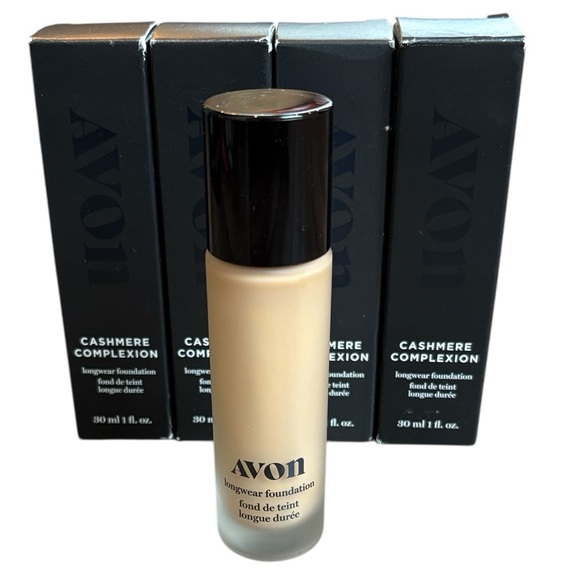 Avon Cashmere Complexion “Custard” Longwear Foundation 30mL Lot of 4 NIB - Picture 1 of 7